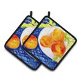 Carolines Treasures Bowl of Peaches Pair of Pot Holders 6110PTHD